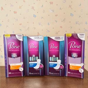 Poise Microliners and Ultra Thin Pads Set